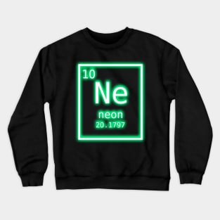 Neon Element Seafoam Green Periodic Table Chemistry Nerd Costume T-Shirt Crewneck Sweatshirt